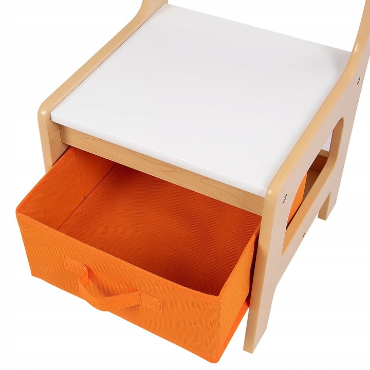 STOLIK 2 KRZESŁA DLA DZIECI SCHOWEK ZESTWA Szerokość stołu 60 cm