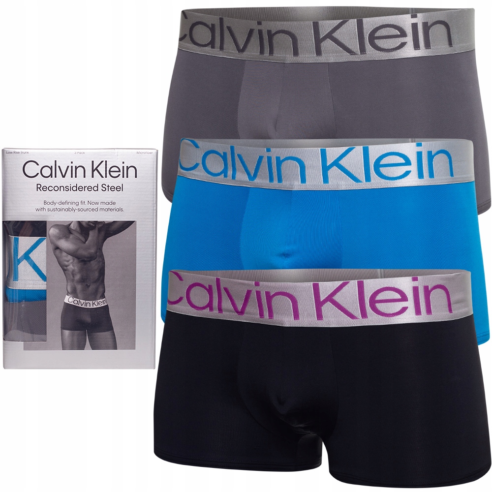 CALVIN KLEIN BOKSERKI M MĘSKIE ORYGINAŁ 3Pack 000NB3074A CALVIN KLEIN BOKSERKI M MĘSKIE ORYGINAŁ 3Pack 000NB3074A