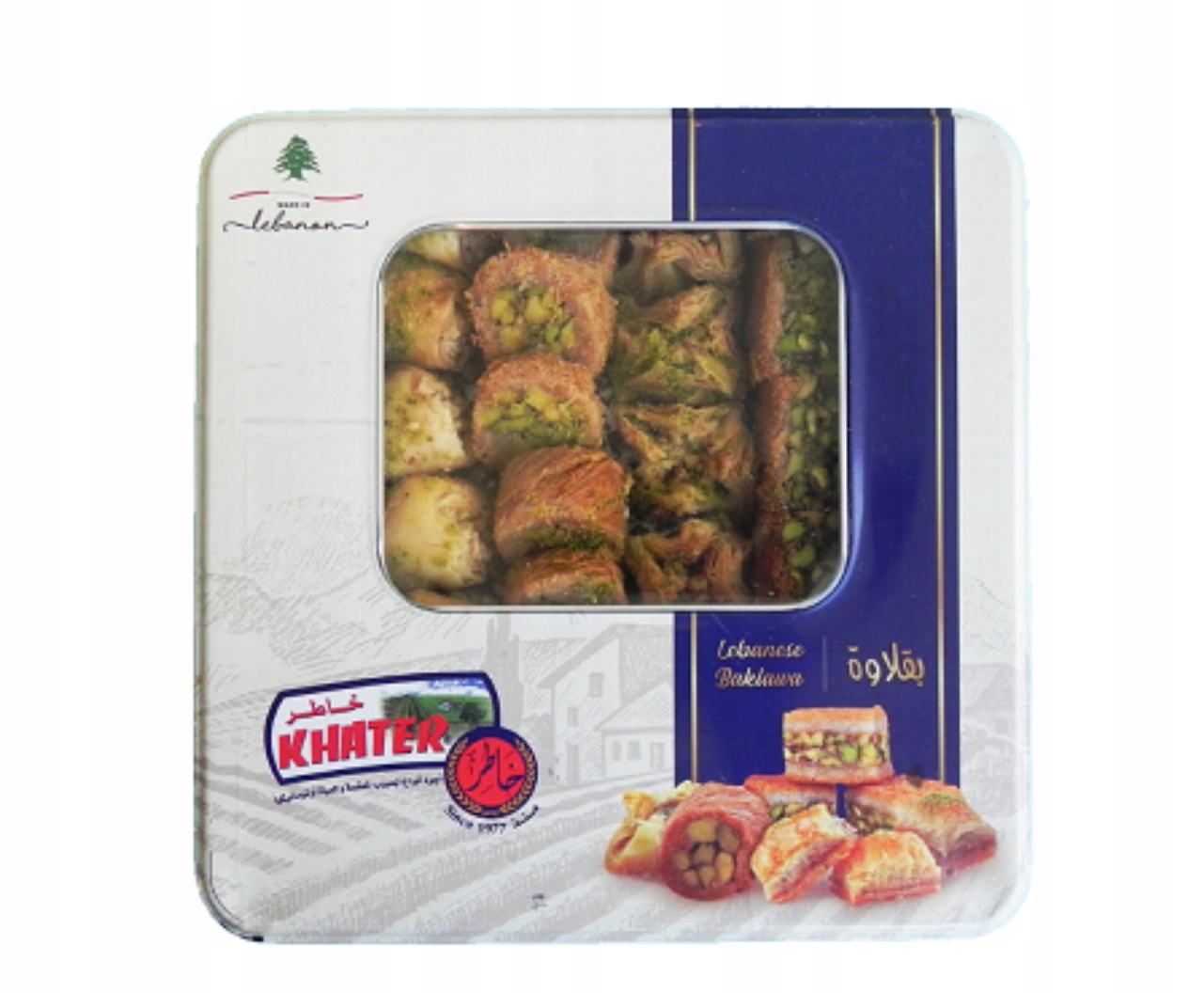 Levně Baklava mix v plechovce Libanonská Khater Dárek 700 g