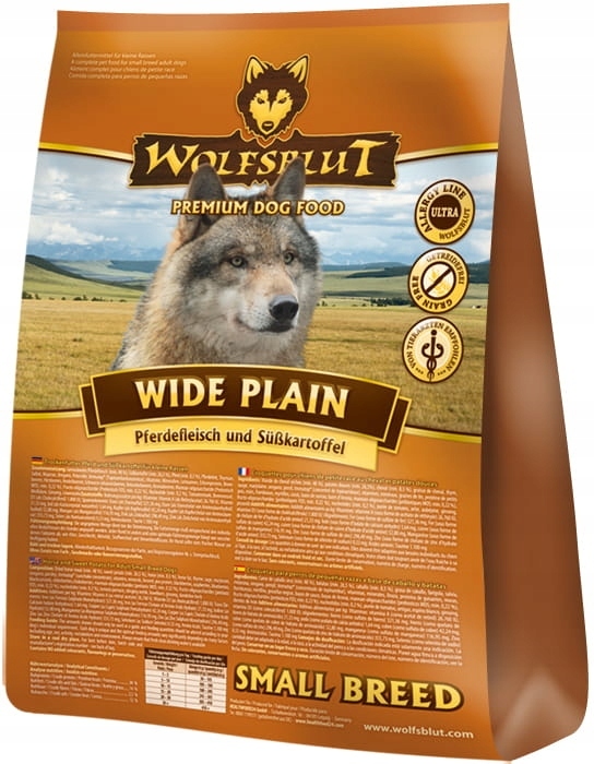 Levně Wolfsblut Adult Small Wide Plain Krmivo s koňským masem pro malá plemena 7.5 kg