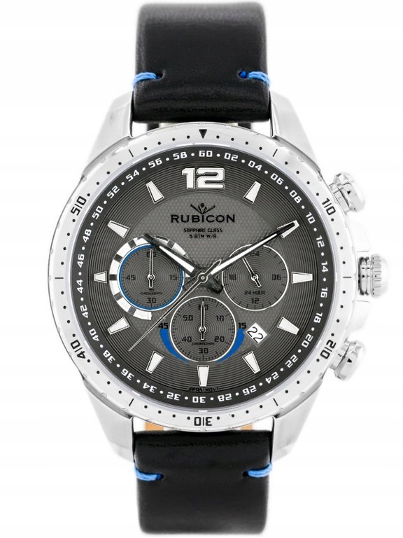 

Zegarek Męski Rubicon RNCD98 - Chronograf (zr095c)
