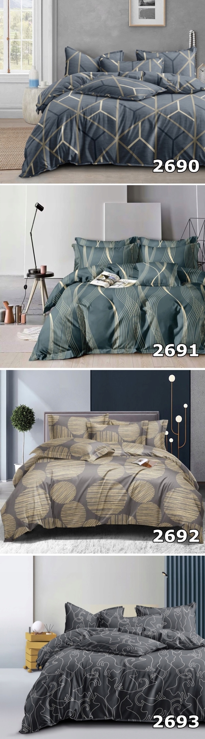 KOMPLET POŚCIELI 160x200 +2 POSZEWKI POŚCIEL LUX SATYNA BAWEŁNA ANTONIO 3D Wymiary kołdry 160x200cm