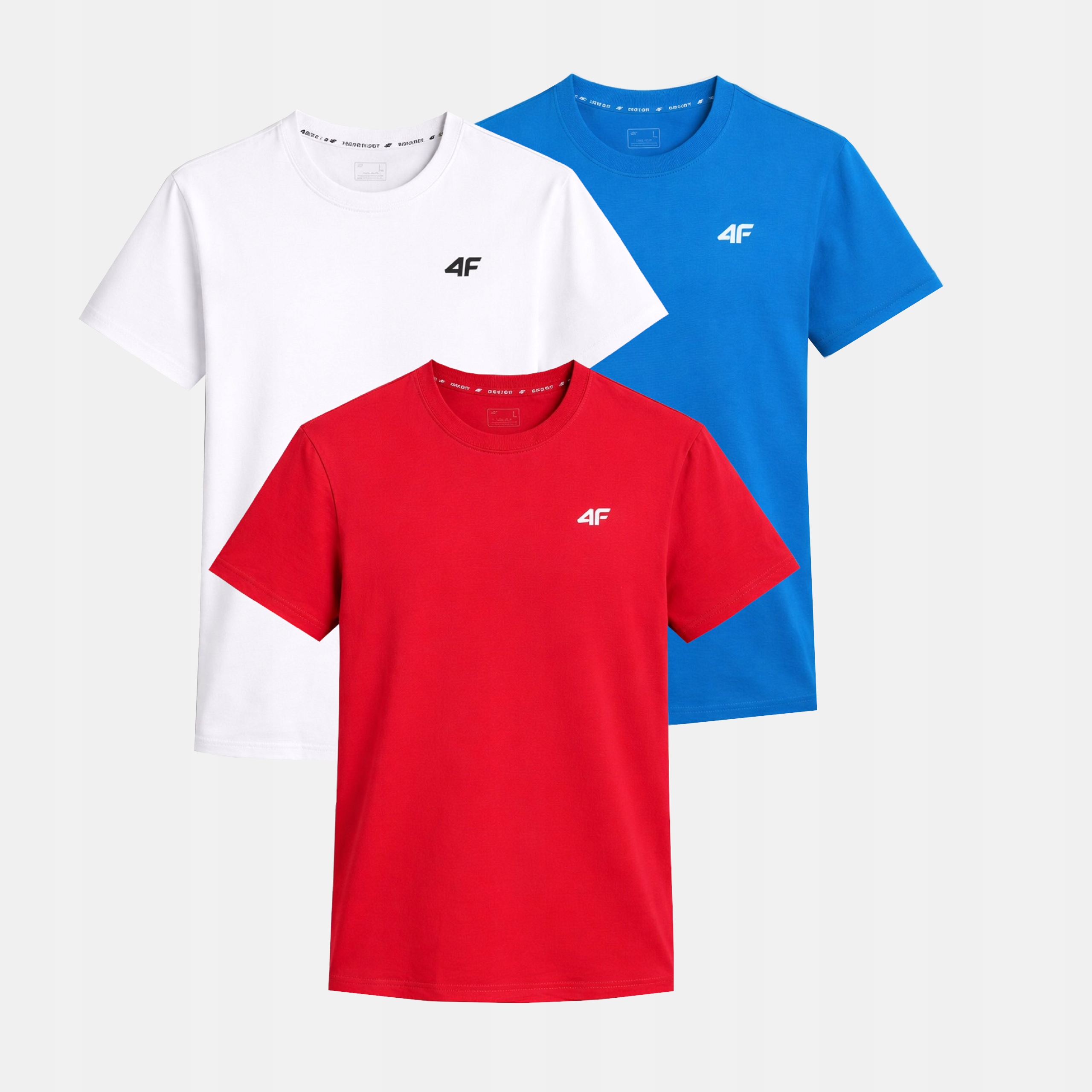 Zestaw Koszulek Męskich 4F Komplet 3 Sztuki T-shirt 3XL TTSHM3341