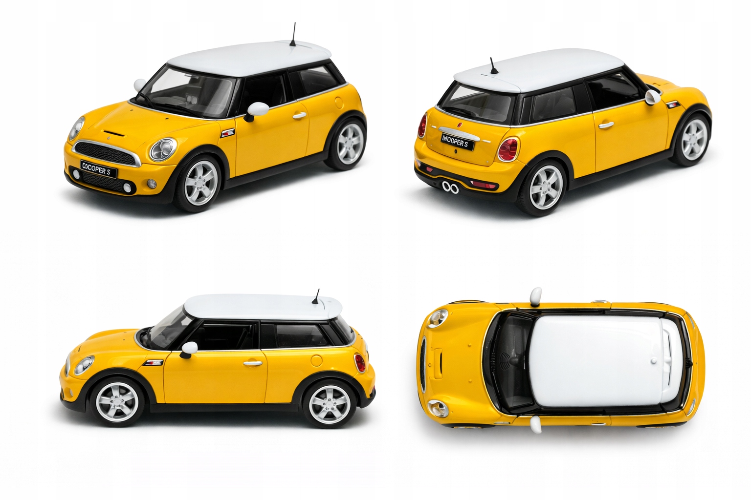 Samochód Metalowy Mini Cooper S 1:64 | Model Kolekcjonerski