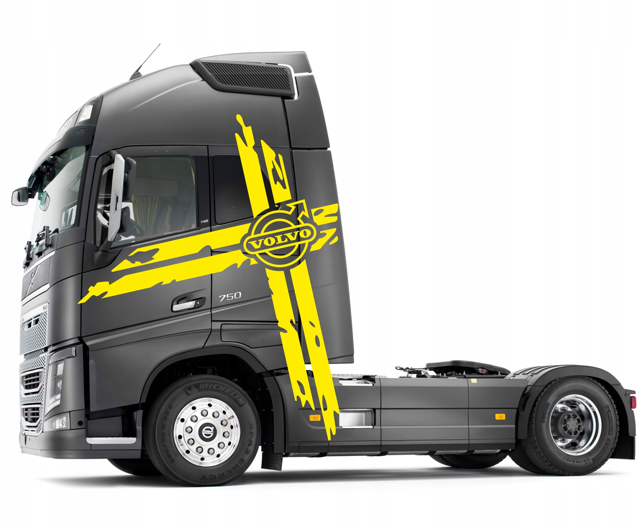 Samolepky na nákladní automobily Švédský kříž s logem Volvo