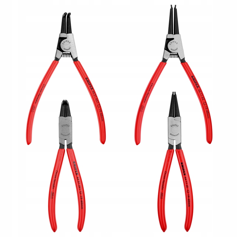 Sada kleští na kroužky Knipex, 4 prvky