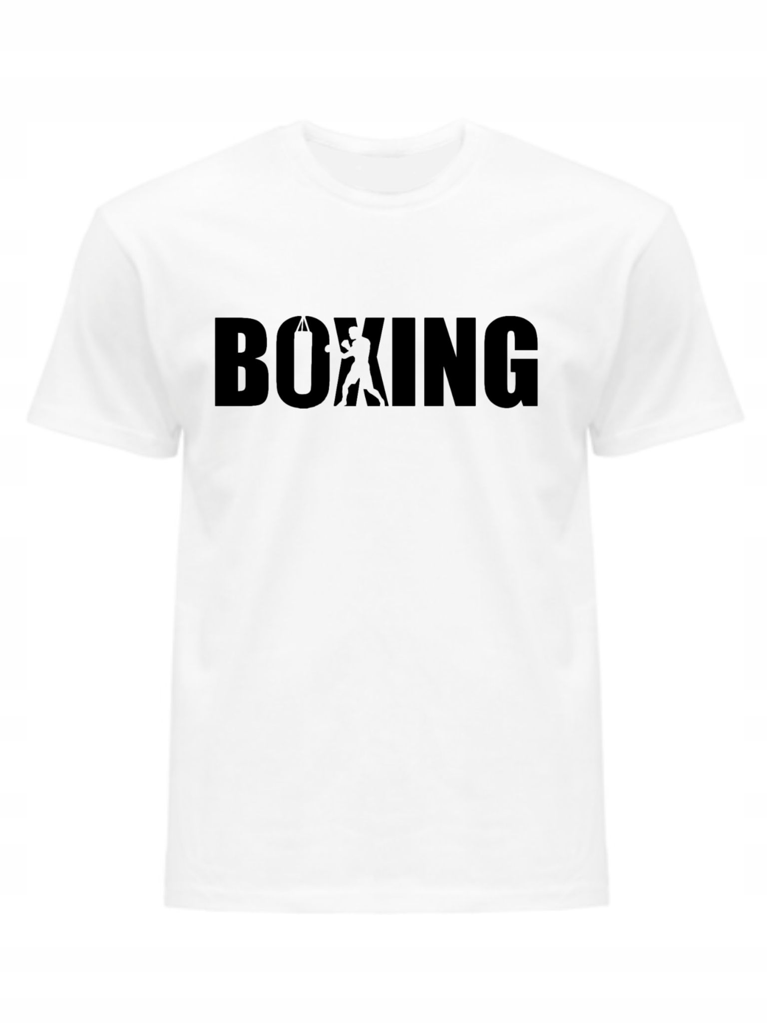 

Koszulka T-shirt Boxing Męski Biały Bawełniany L