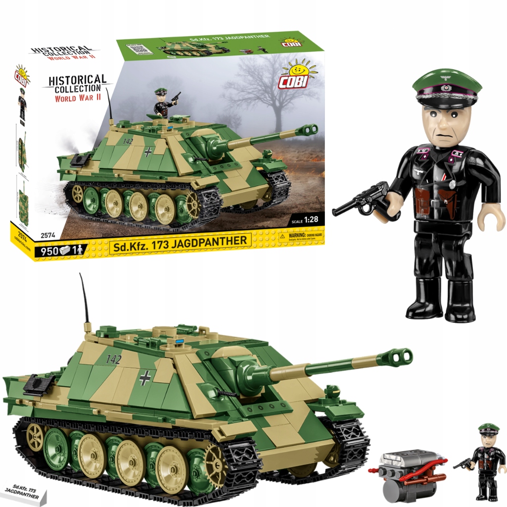 

Klocki Cobi 2574 Czołg Jagdpanther SD.KFZ.173 970E