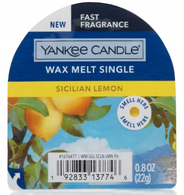 

Yankee Candle wosk zapachowy Sicilian Lemon 22 new