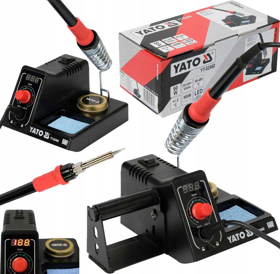 

Stacja Lutownicza Lutownica Kolbowa 60W Grot 900M