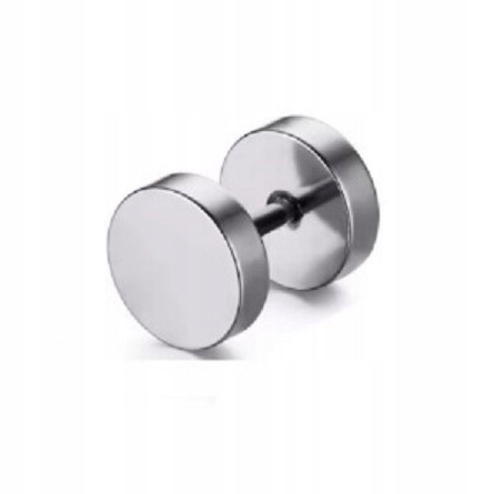 Tunel Fake Oszustwo Kolczyk Okrągły Stal Punk