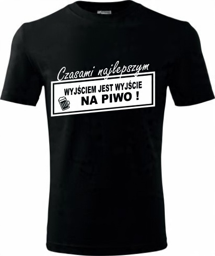 

Śmieszne Koszulki T-shirt Z Nadrukiem 24H (L)
