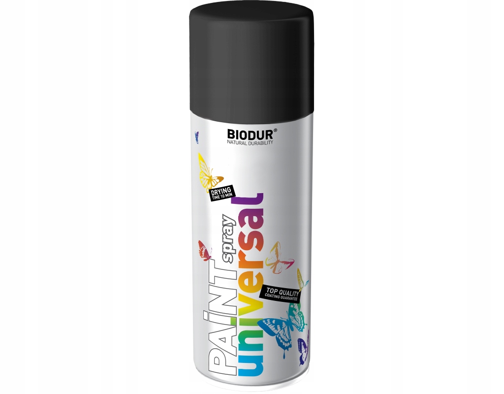 

Spray Farba Czarny Mat Ral 9005 400ml Biodur