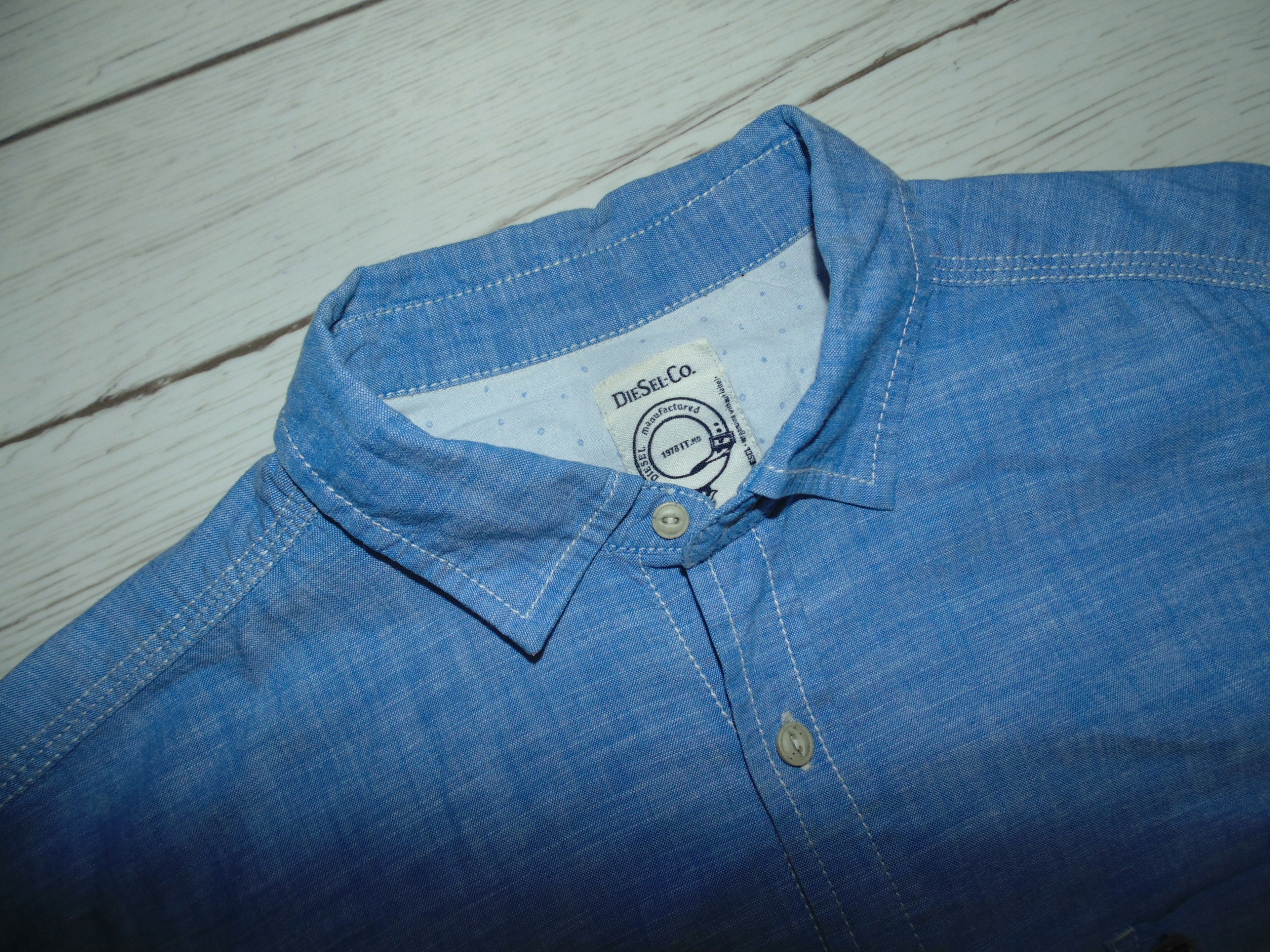 DIESEL KOSZULA MĘSKA r. S Wzór dominujący logo