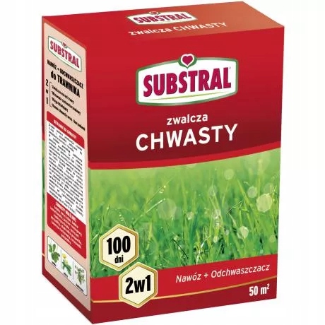 

Nawóz Odchwaszczający Trawnik Substral 100 Dni 1kg