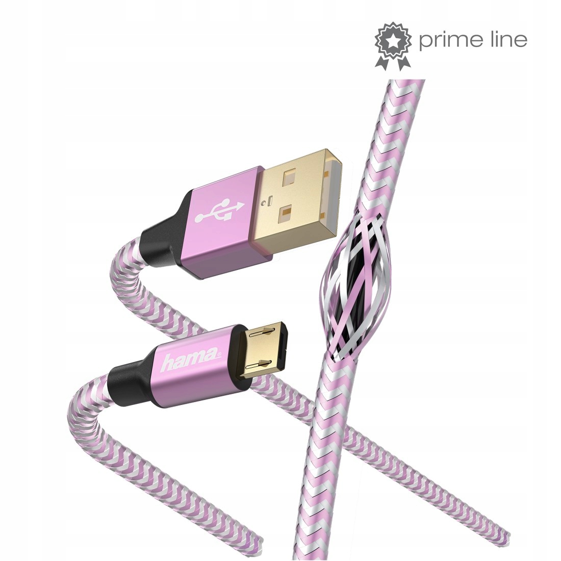 Kabel micro USB- USB 1,5m długości lawendowy Długość kabla 1.5 m