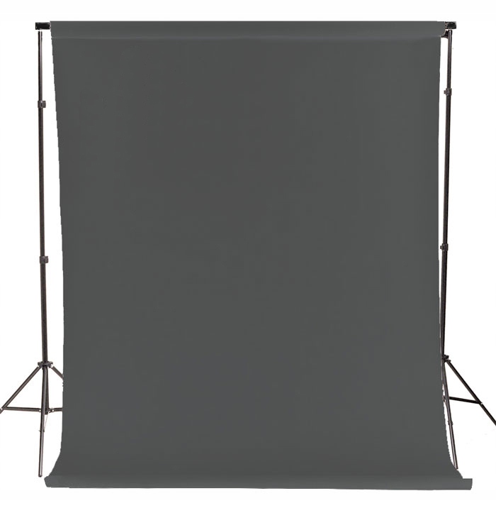 TŁO FOTO 1,6x2,5m SZARE TULEJA + 2x KLIPS Model PP