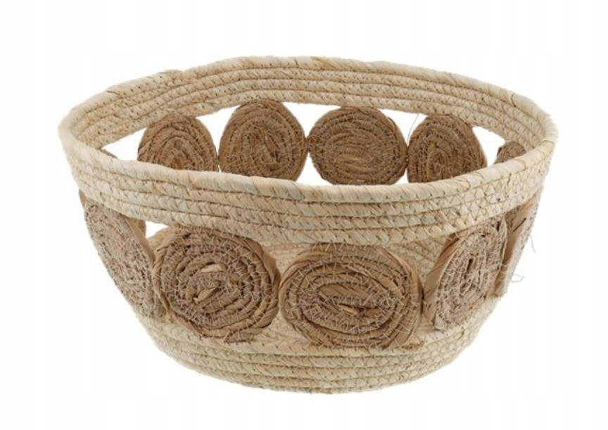 KOSZ JUTA BOHO 30CM AŻUROWY SCAND KOSZYK KOSZYCZEK