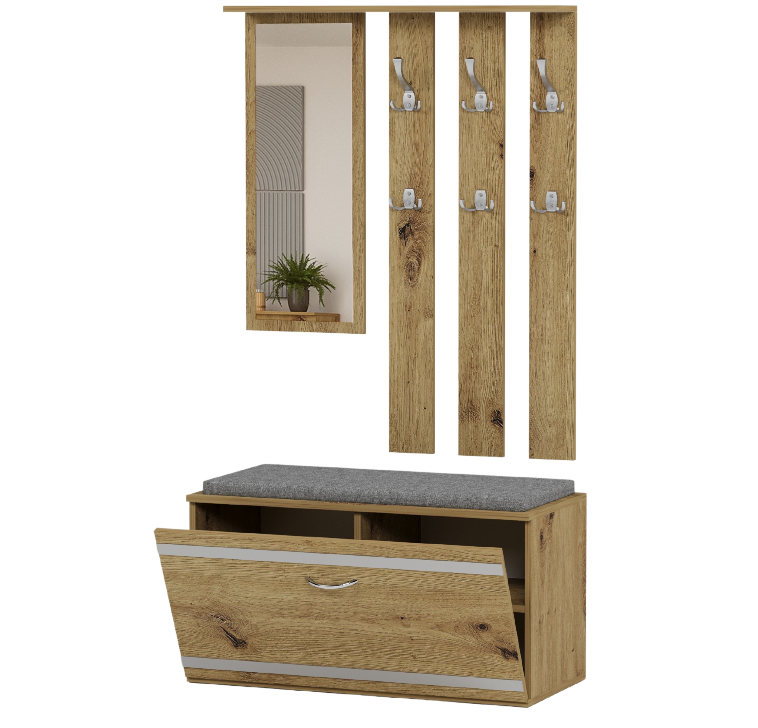 Garderoba wieszak szafka na buty lustro artisan V-2 Producent