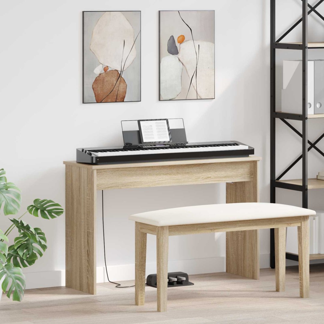 STOJAK NA KEYBOARD DĄB SONOMA 100X 32X 64CM