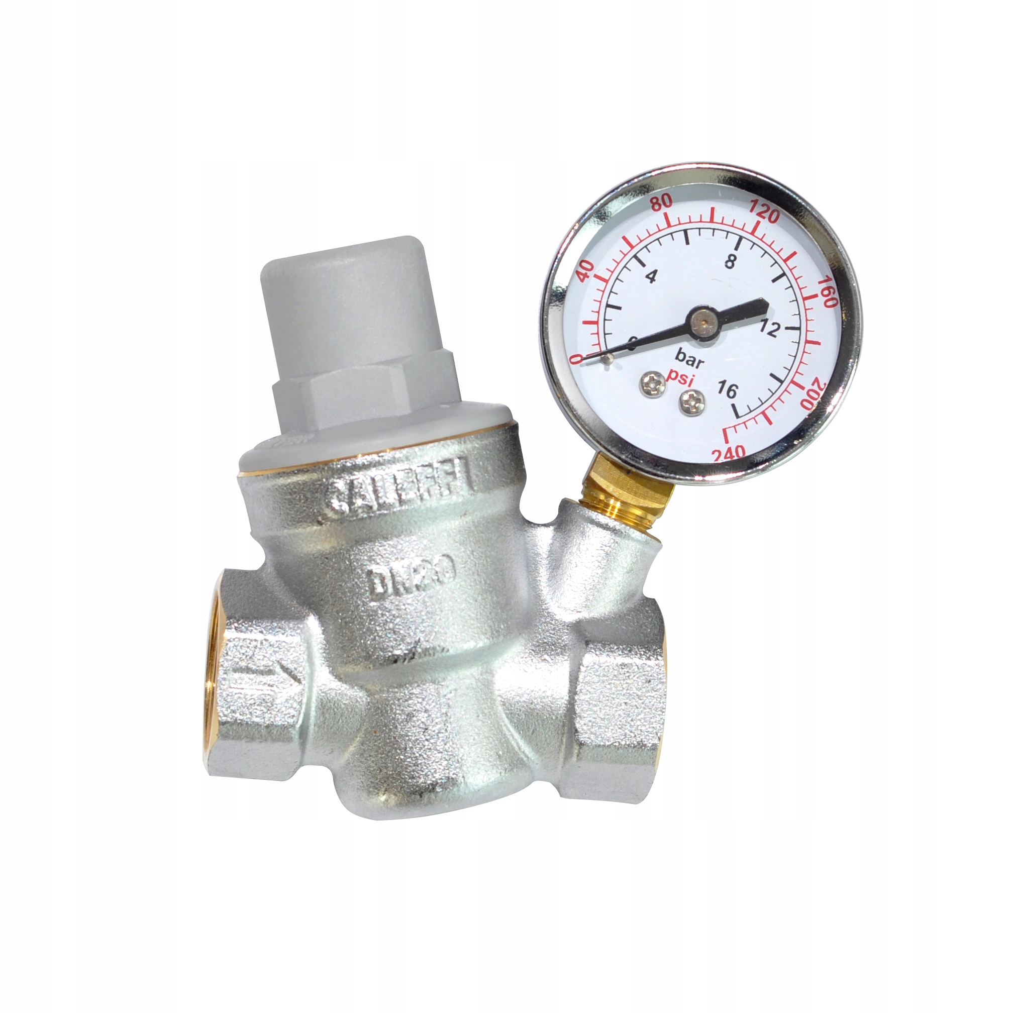 REDUKTOR CIŚNIENIA WODY CALEFFI 1 CAL Z MANOMETREM