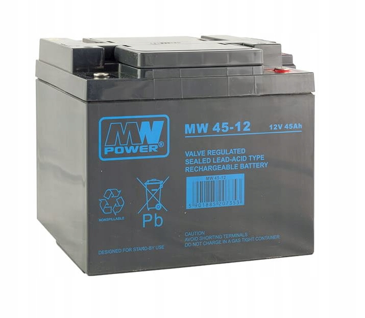 Mw 45-12: akumulátor Agm 12V/45Ah, 198*166*171 (T16)