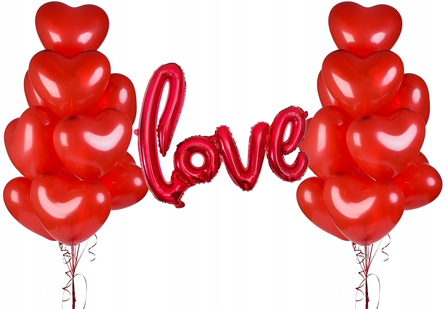 

Zestaw Walentynki Balony Serca 20szt. Napis Love