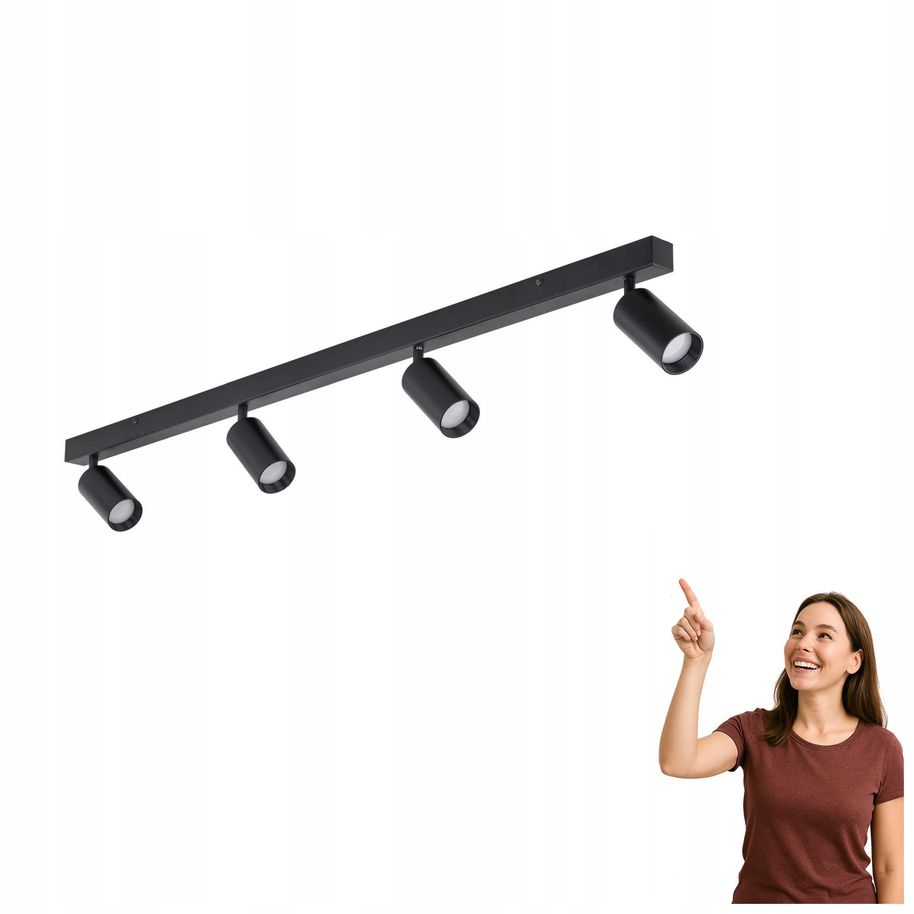 Spotová reflektorová lampa Amis Black 4 10635 Tk Lighting