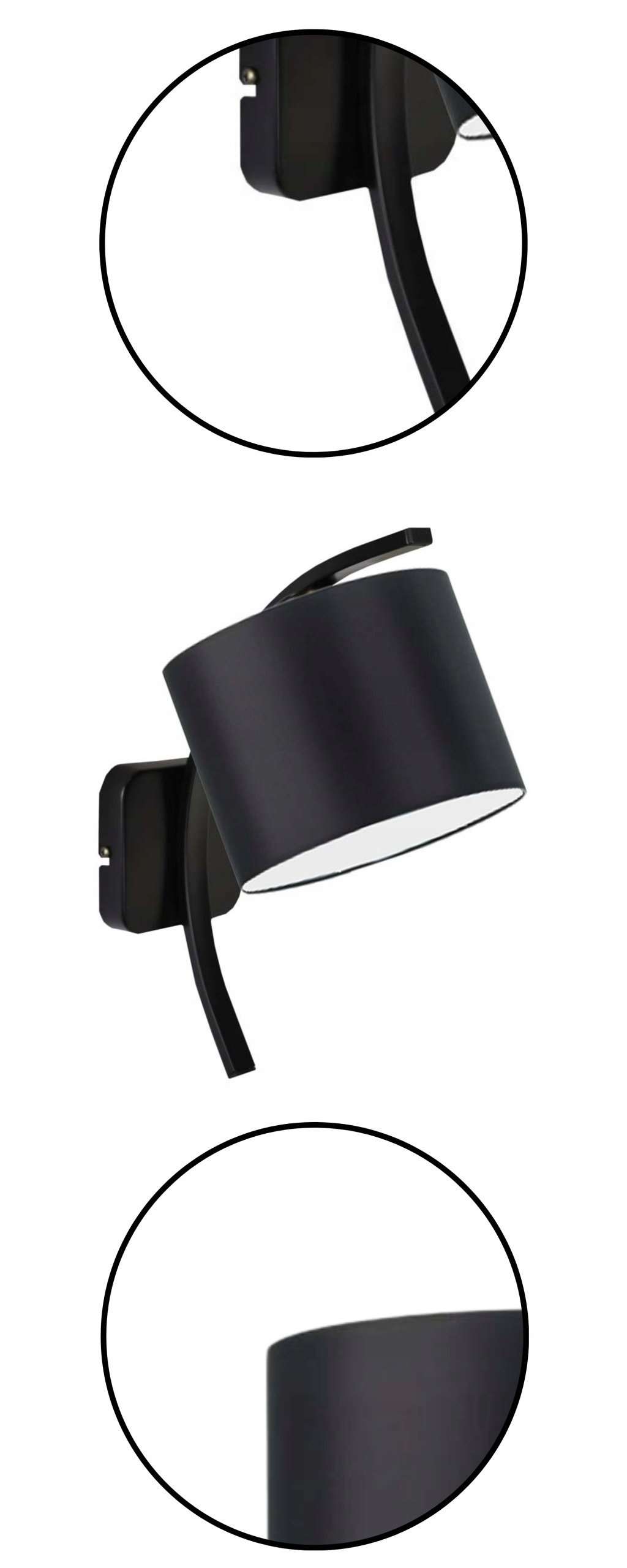 Kinkiet lampa ścienna abażur LED E27 kinkiet ścienny fioletowy EAN (GTIN) 5903628500141