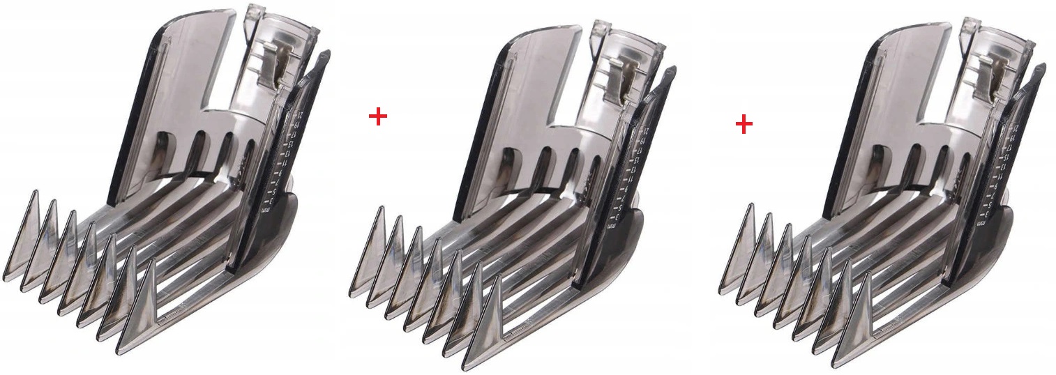 3 NASADKI DO MASZYNKI PHILIPS QC5115 QC5120 QC5130