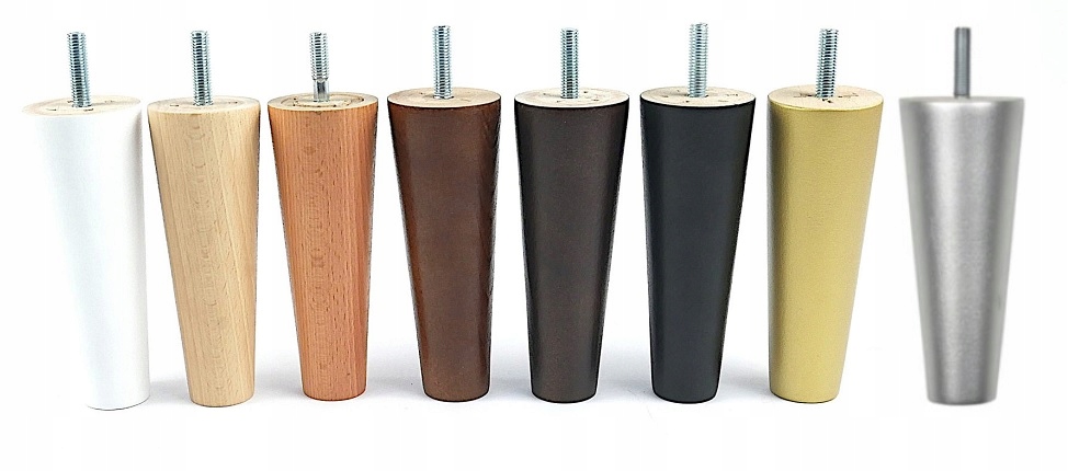 

Nóżka meblowa z drewna stożek walec 52x130 13 cm