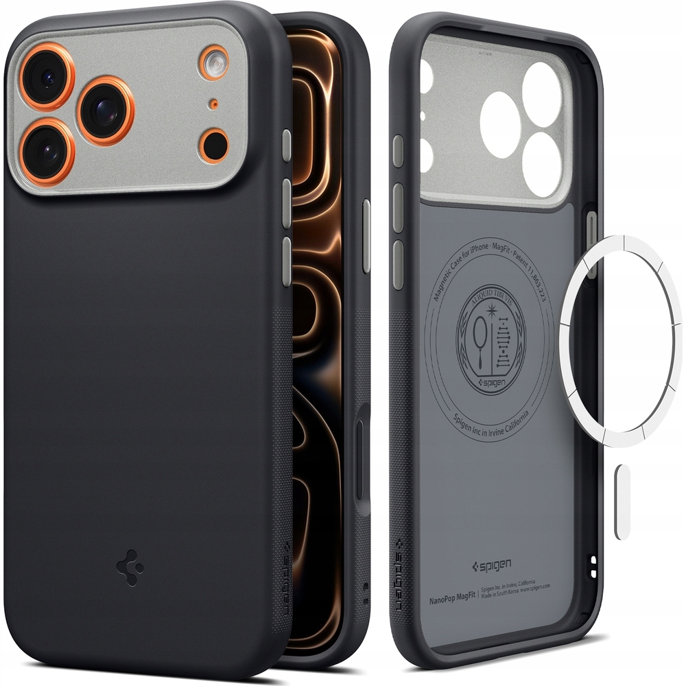 Etui do iPhone 17 Pro Max, Spigen Nano Pop Mag, stylowe, plecki do MagSafe