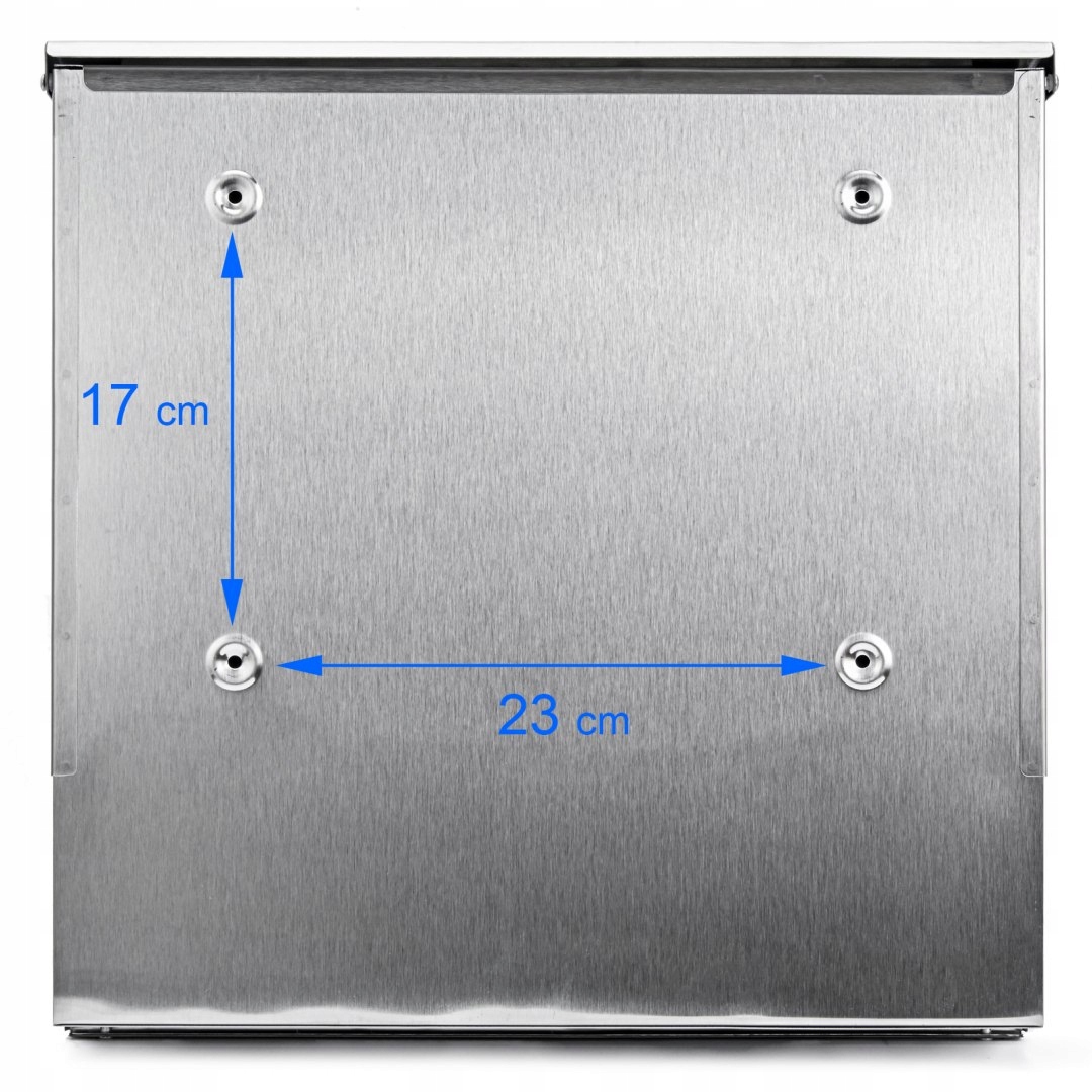 CUTIE DE SCRISOARE ZIARE INOX POCZTOWA INOX CU ZIAR DE CALITATE marca VERDA