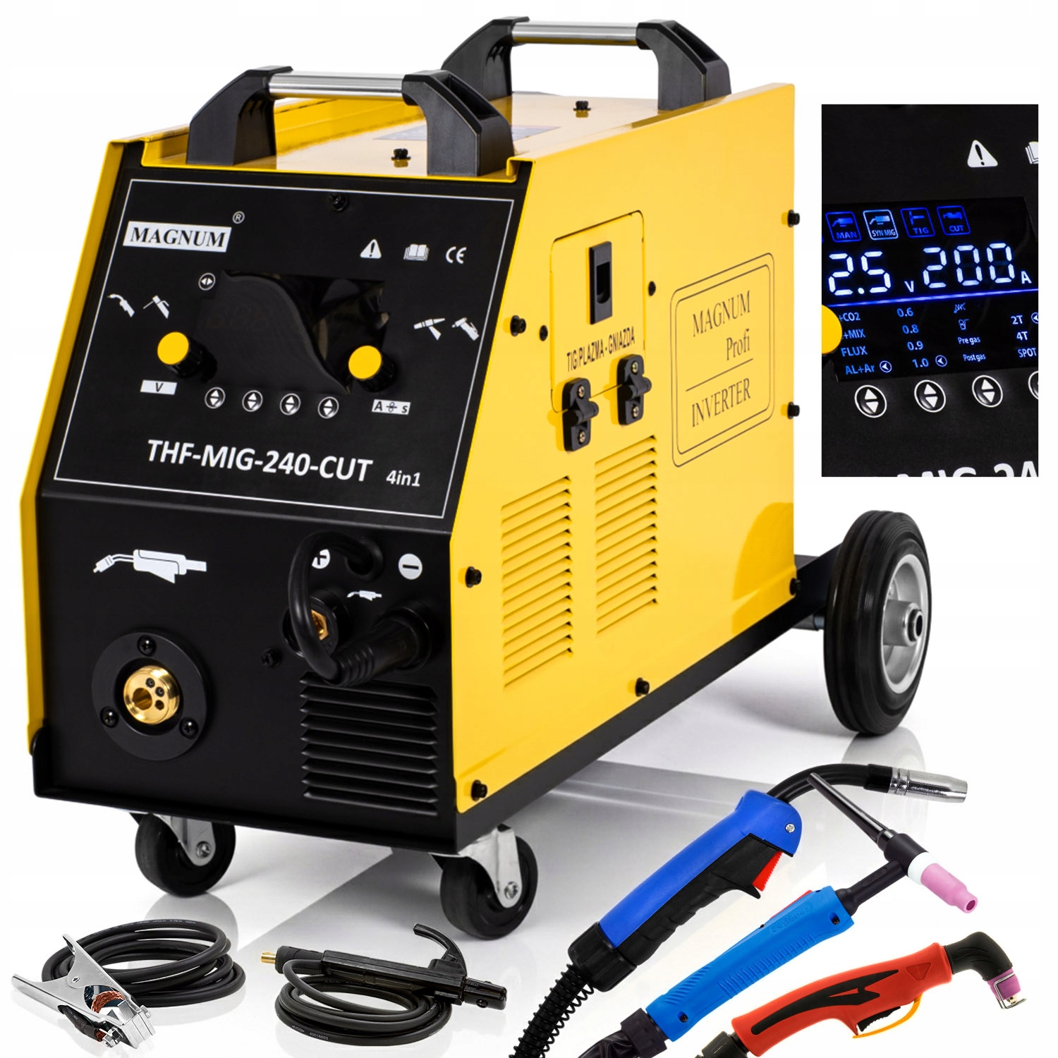 Spawarka Mig Mag Tig Hf Plazma Magnum Thf Mig 240 Cut Synergia 230V