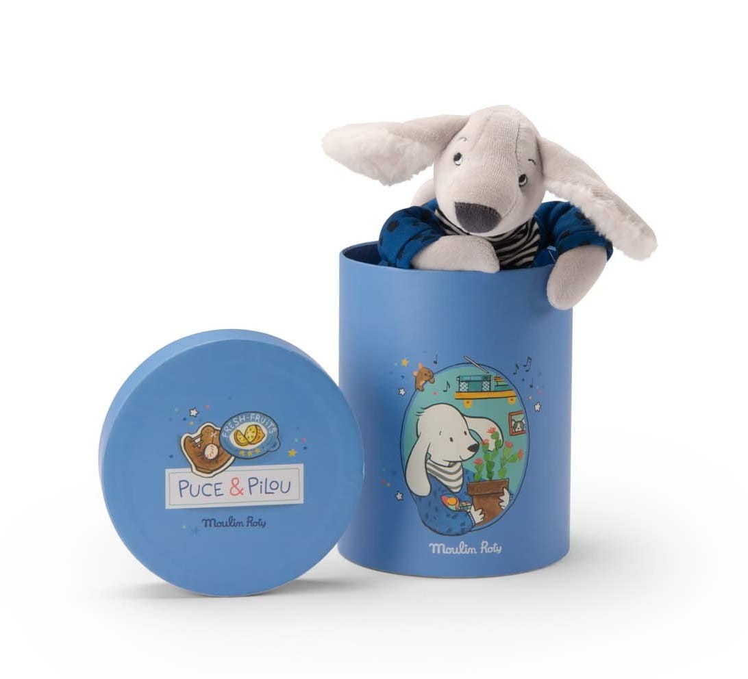 Maskotka piesek Pilou w pudełku Moulin Roty