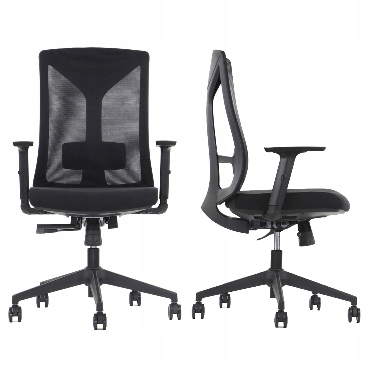 Kancelárske Kreslo Hager Čierne V Súlade So Smernicou, Plná Regulácia Anti-shock