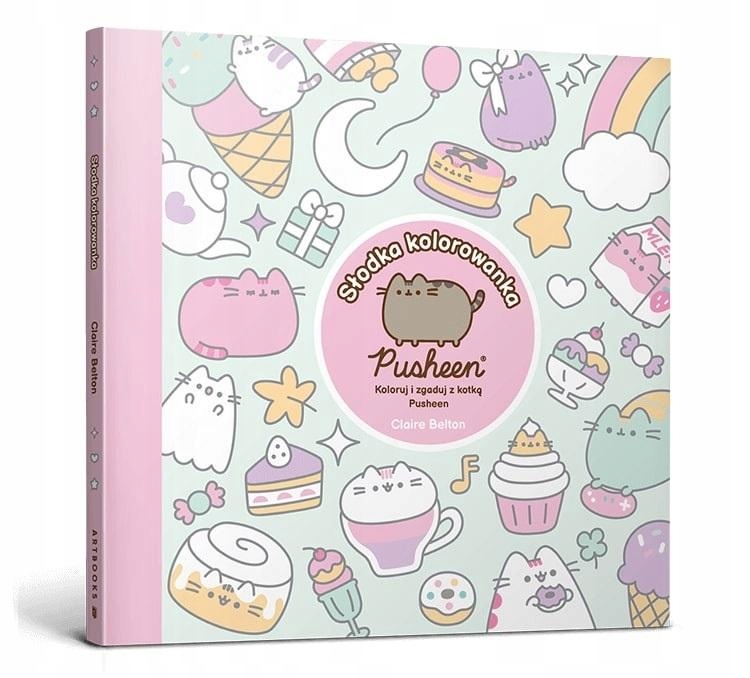 Pusheen. Słodka kolorowanka. Koloruj i zgaduj... Belton Claire