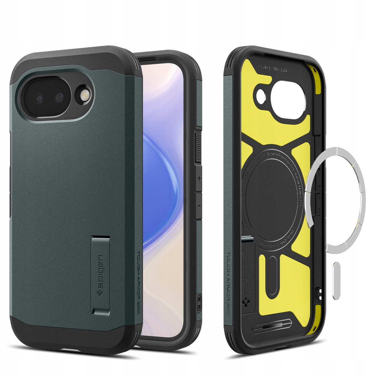 Etui Spigen Tough Armor MagSafe do Google Pixel 10a Abyss Green