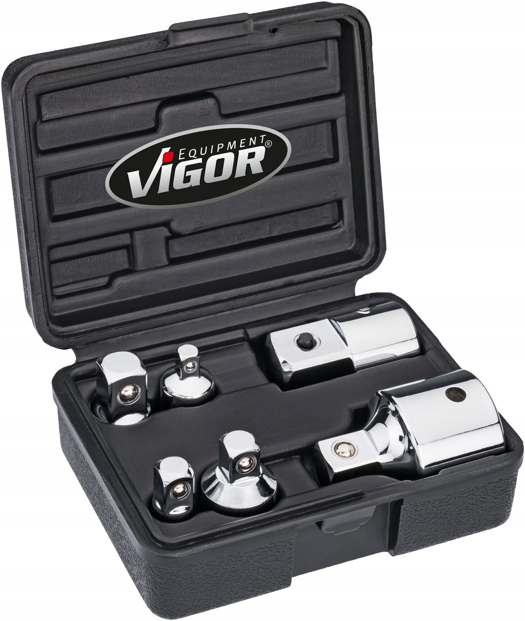 Vigor V1293, Súprava adaptérov 1/4", 3/8", 1/2", 3/4" 6dielna