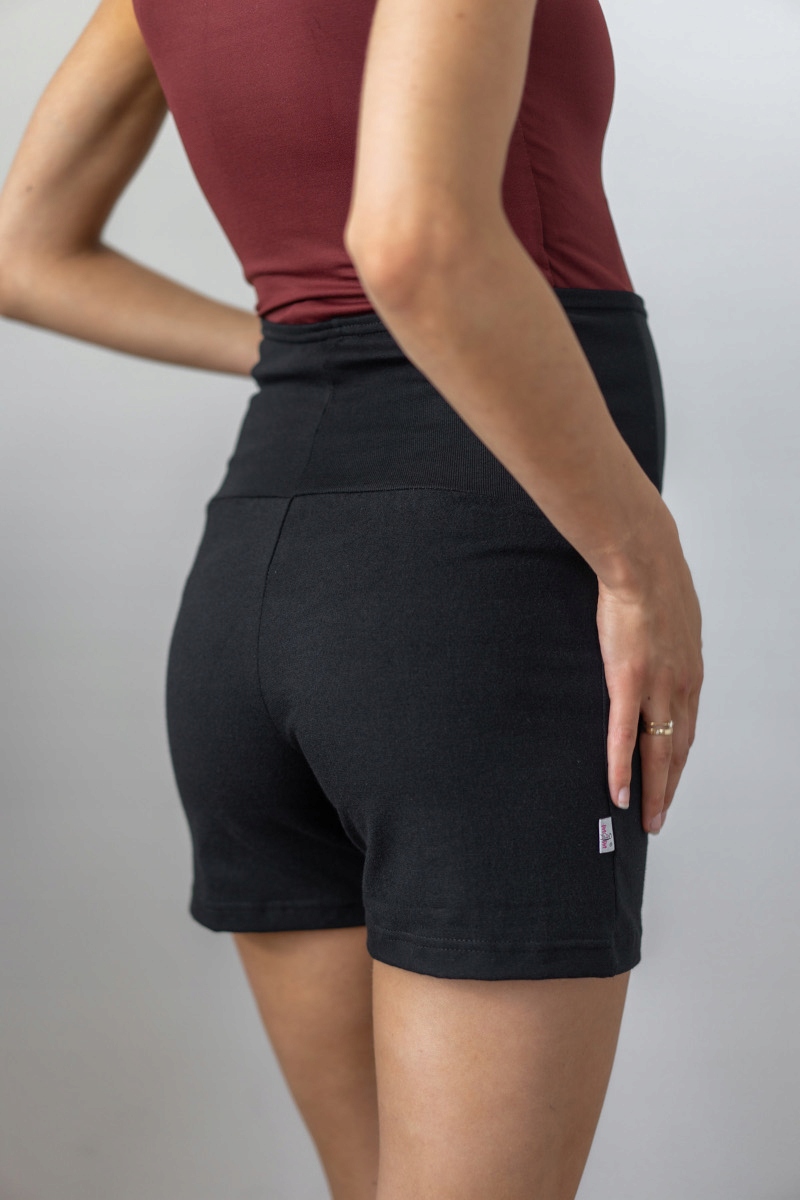 SZORTY SPODENKI CIĄŻOWE bawełna M/L czarne Marka MM