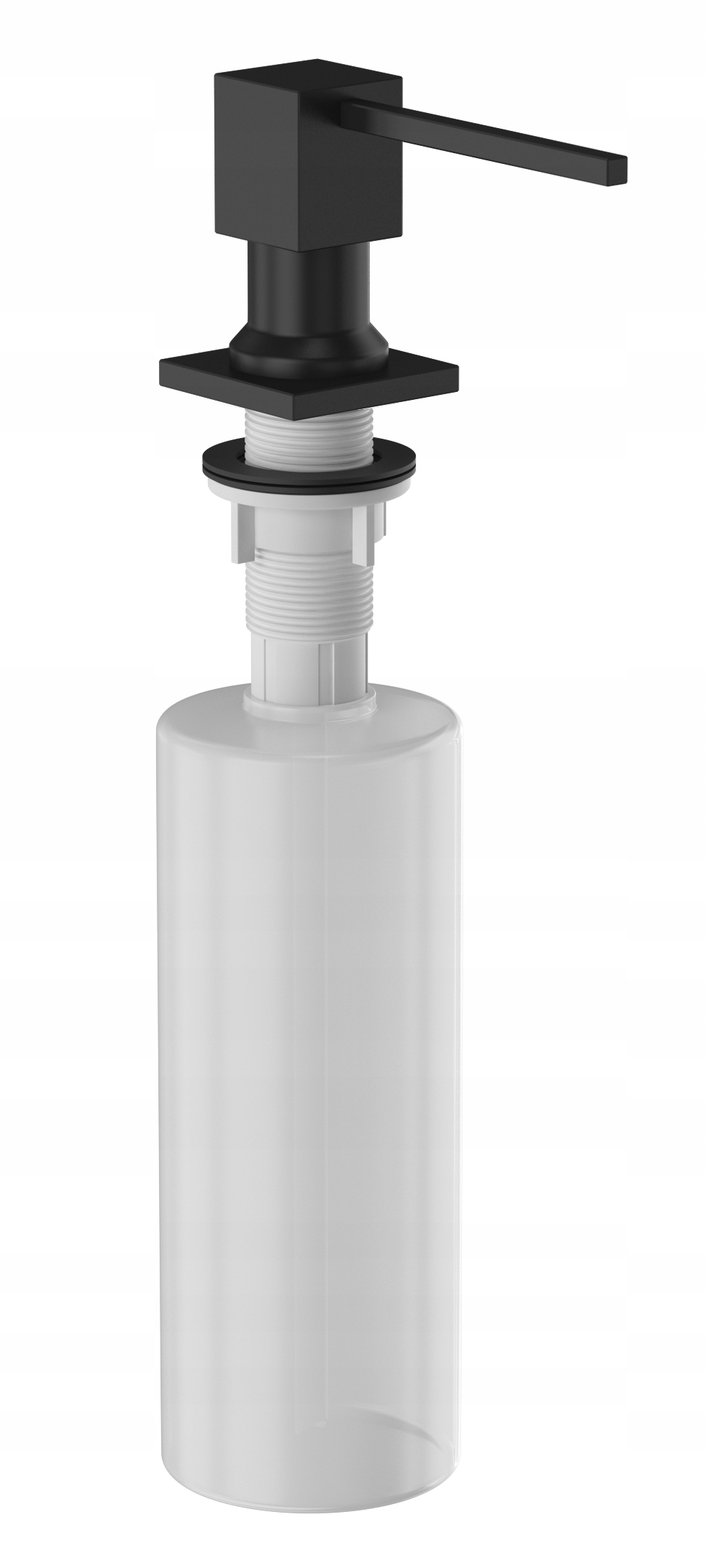 DOZOWNIK DO PŁYNU do naczyń DO KUCHNI ZLEWOZMYWAKA granit CZARNY 300 ml Pojemność pojemnika 300 ml