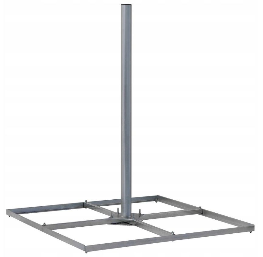 Maszt 1,2m Uchwyt Bezinwazyjny na Dach Taras do Anten Sat Tv Fm Kamer Cctv