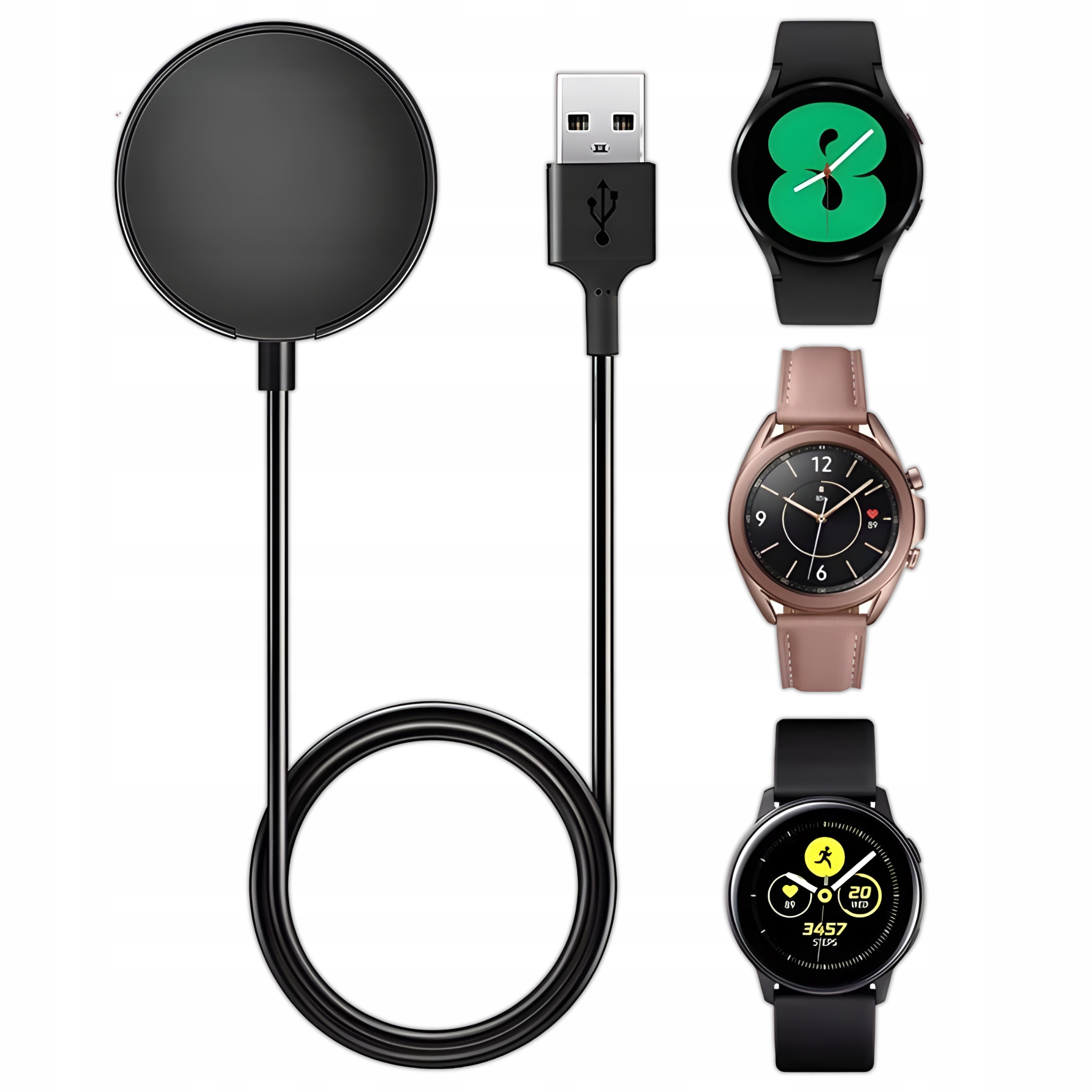 ŁADOWARKA DO SAMSUNG GALAXY WATCH 3/4/5/6 40/42/44/45/46/47mm ACTIVE 1/2