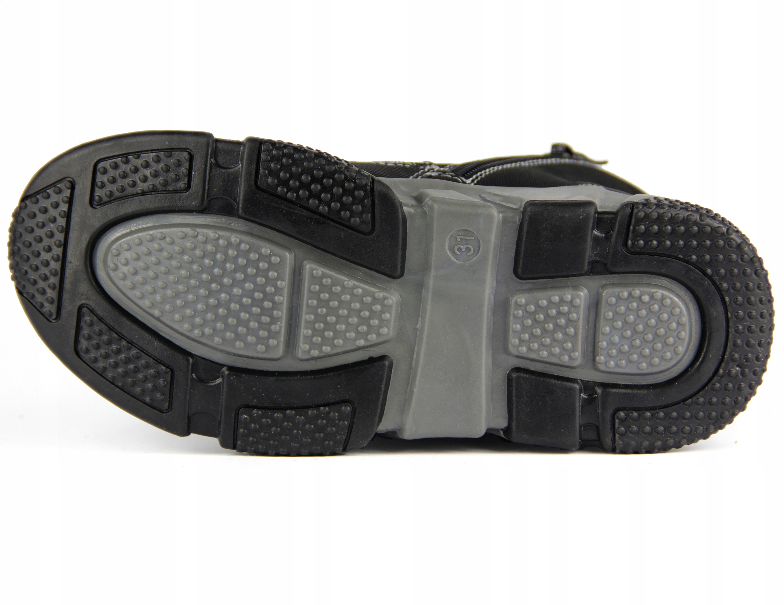 TRZEWIKI CHŁOPIĘCE BUTY OCIEPLANE ODBLASKI RZEP 31 Materiał skóra ekologiczna