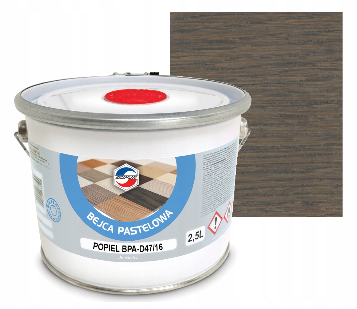 Bejca pastelowa Sopur BPA-D47/16 popiel 2,5L
