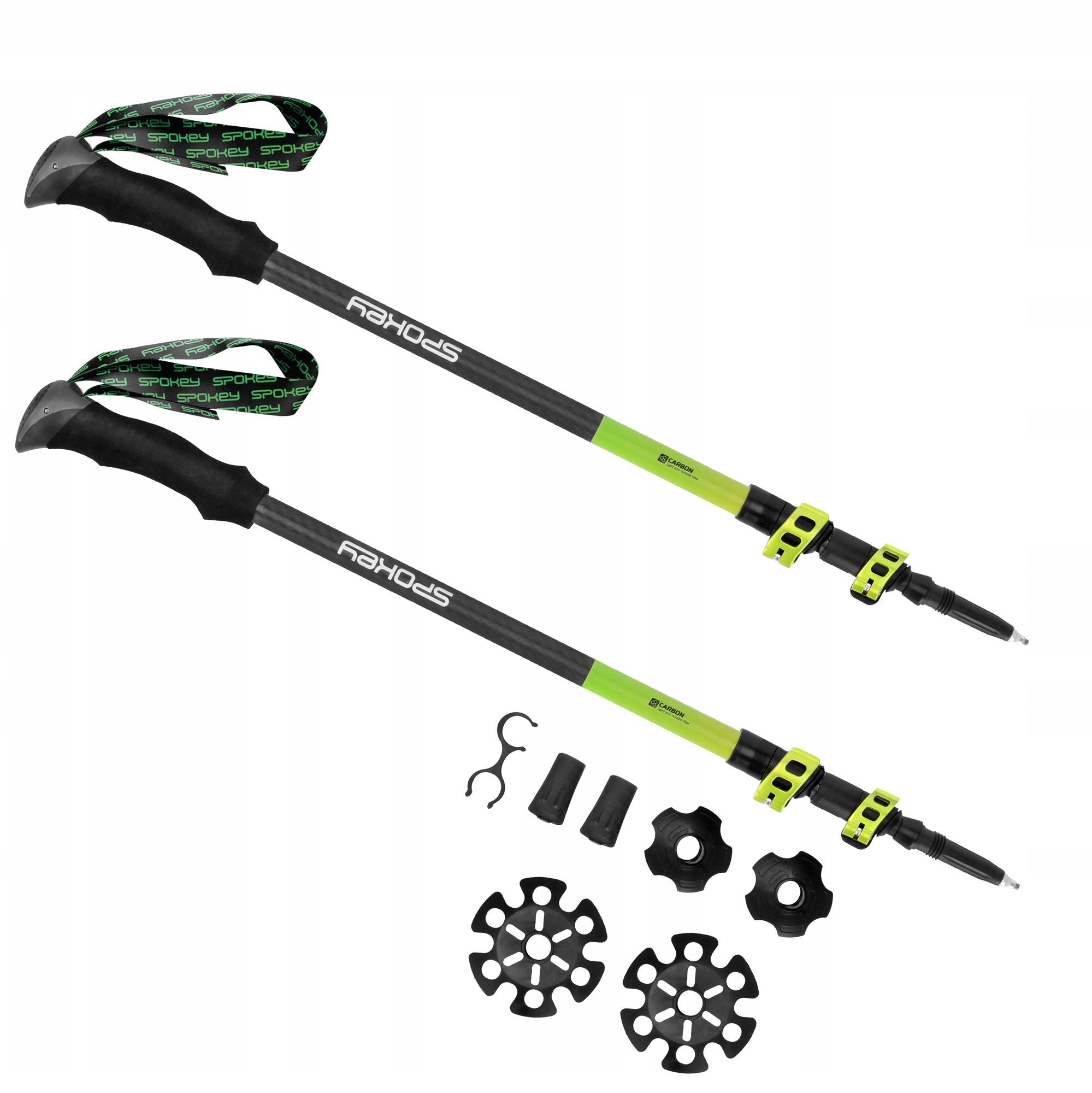 

Kije trekkingowe Carbon 105-135 cm ultralekkie