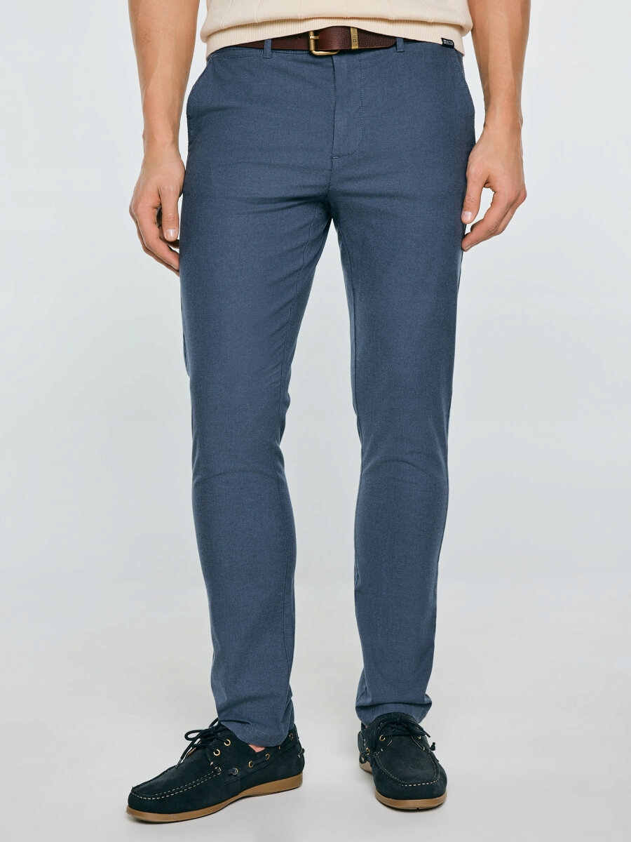 Big Star Spodnie męskie chinosy niebieskie Erhati 401 36/34