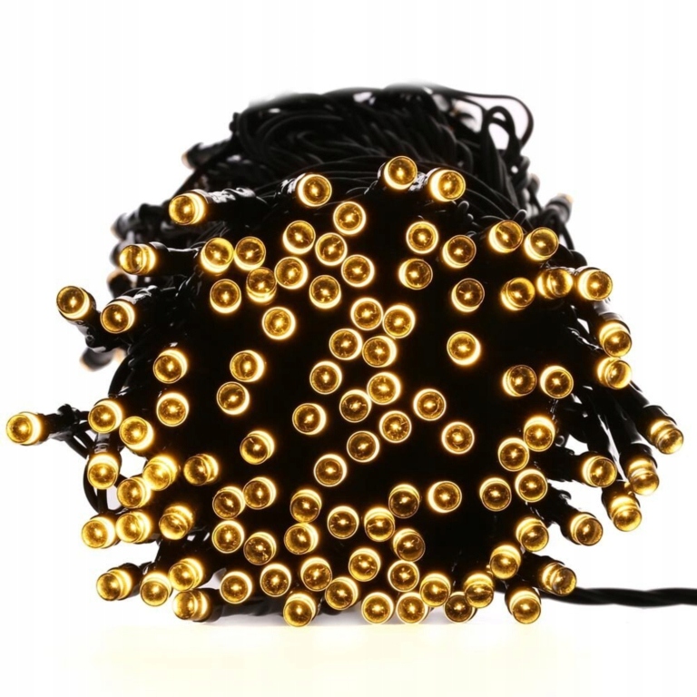 Výkonné Vánoční Osvětlení Na Stromeček 100 Led Bílé, Teplé, Dlouhé