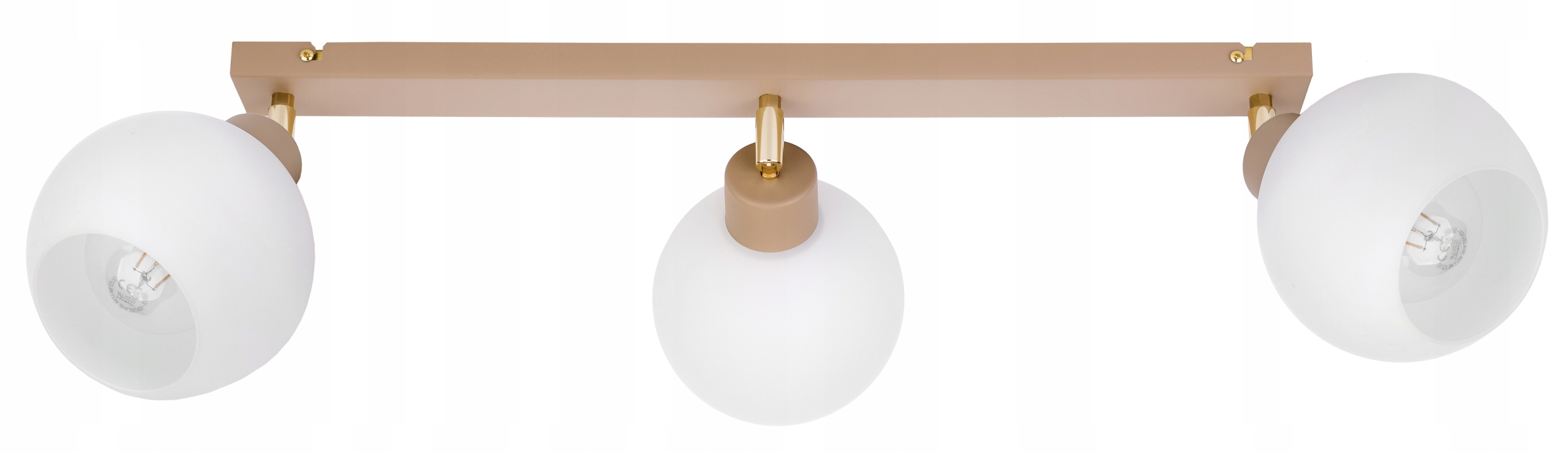 Závěsná Stropní Lampa Stropní Svítidlo Lustr Ruch 3x E27 Kašmír béžová stínidlo Kula