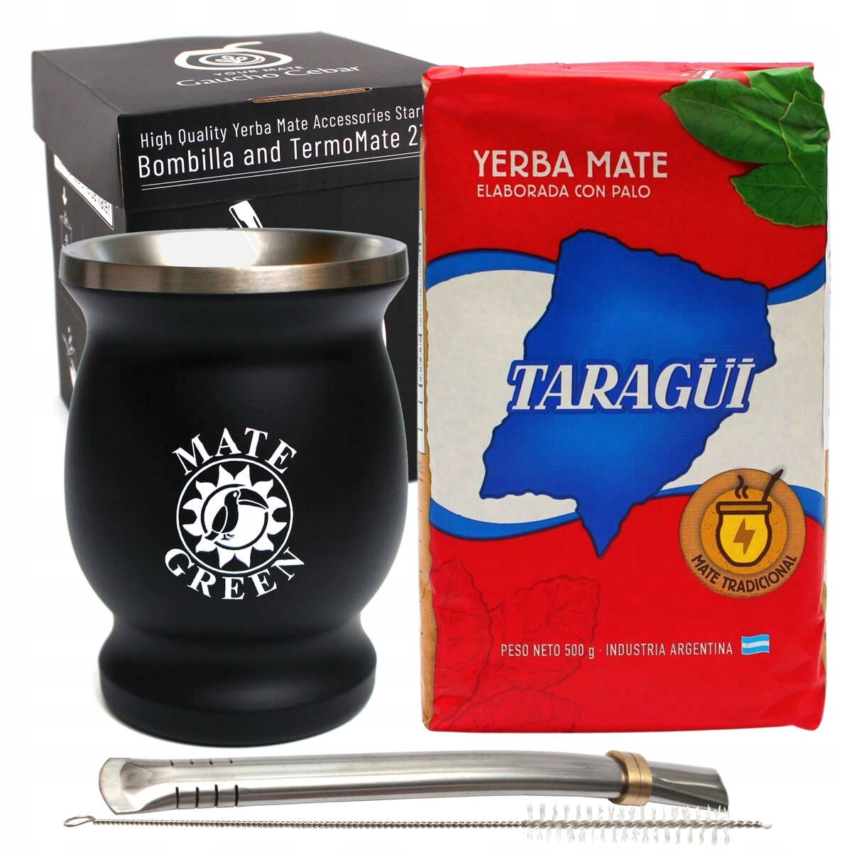 Kompletní sada pro yerba maté Taragui 500g od Gaucho Cebar Příslušenství